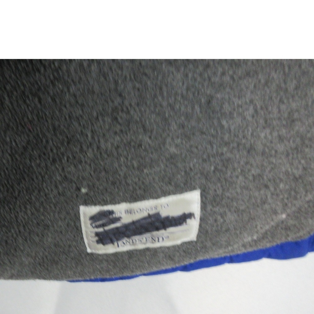 Lands End Kids Blue Squall Hooded Winter Jacket Fleece Lined Size M 10-12 - Picture 6 of 9